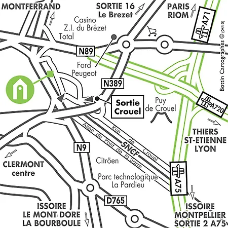 Campanile Ferrand - Le Brezet 3* Clermont-Ferrand